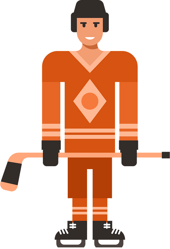 Jugador de Hockey clipart