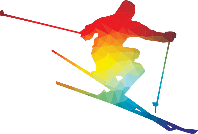 Skier silhouette clipart. Free download transparent .PNG Creazilla