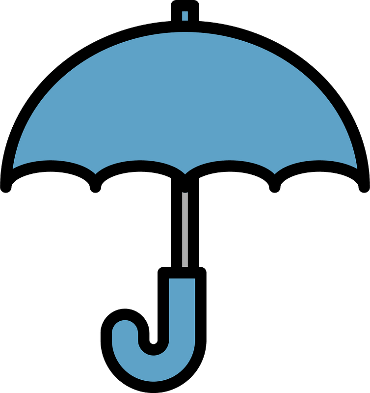 Blue Umbrella clipart. Free download transparent .PNG Creazilla