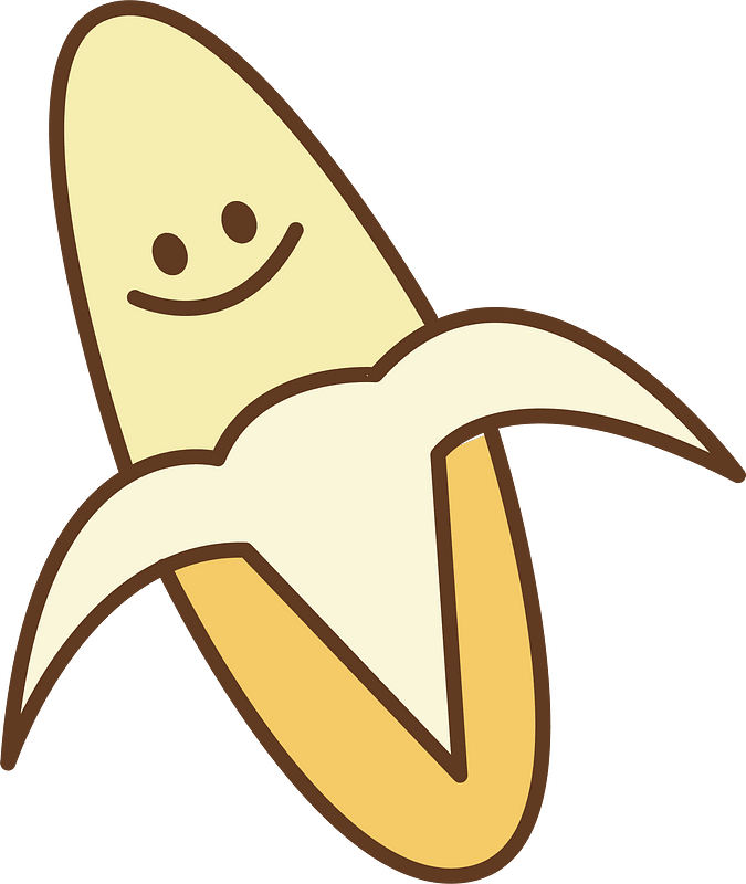 Banana Character clipart. Free download transparent .PNG Creazilla