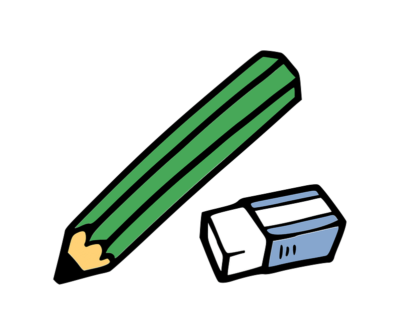 Pencil and Eraser clipart. Free download transparent .PNG Creazilla