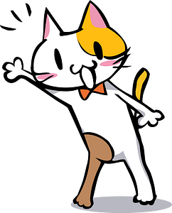 Cat Saying Hello clipart