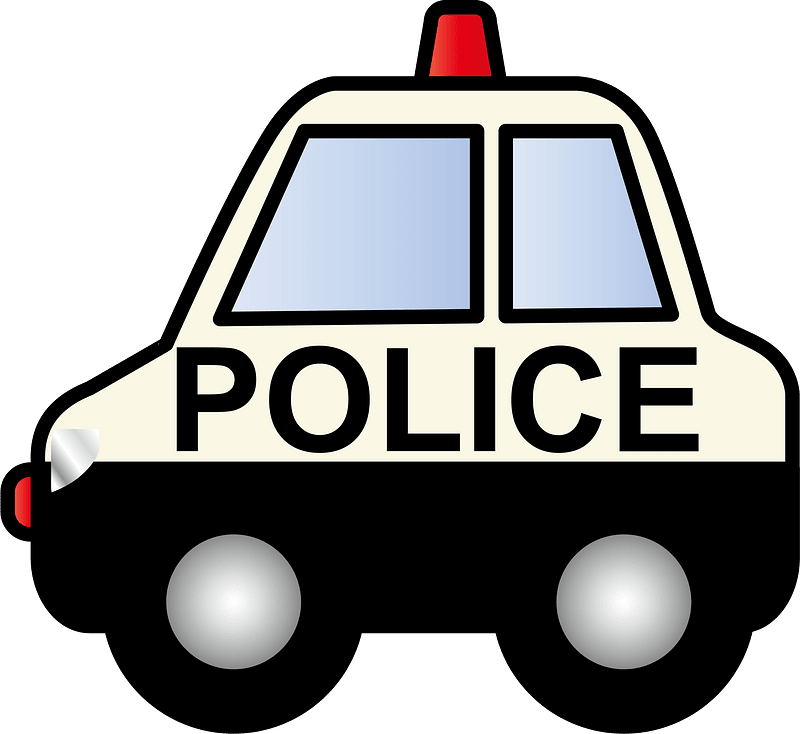 Politieauto clipart