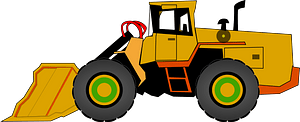 Front loader clipart. Free download transparent .PNG | Creazilla