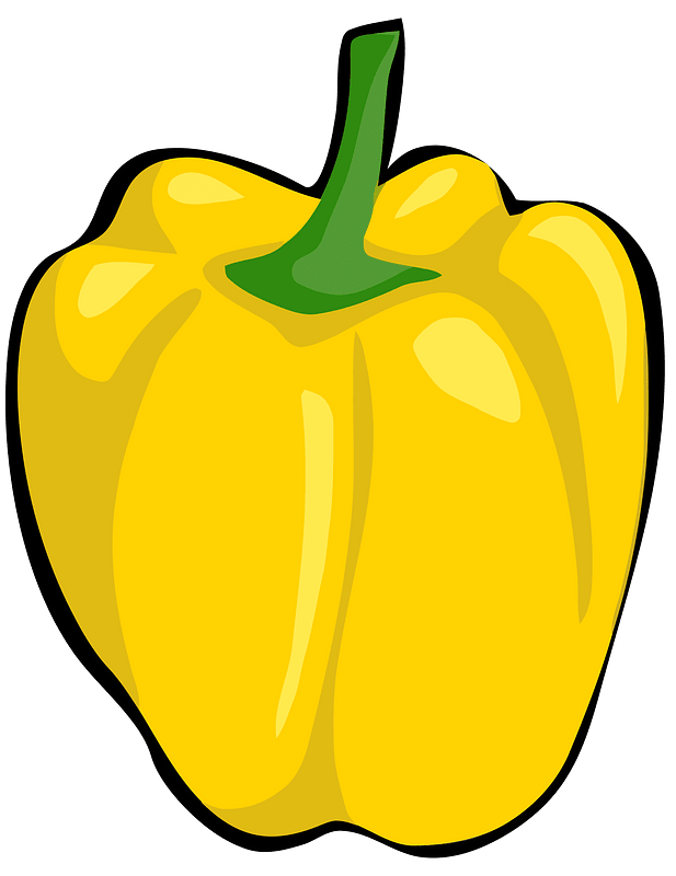 Yellow Bell Pepper clipart. Free download transparent .PNG Creazilla