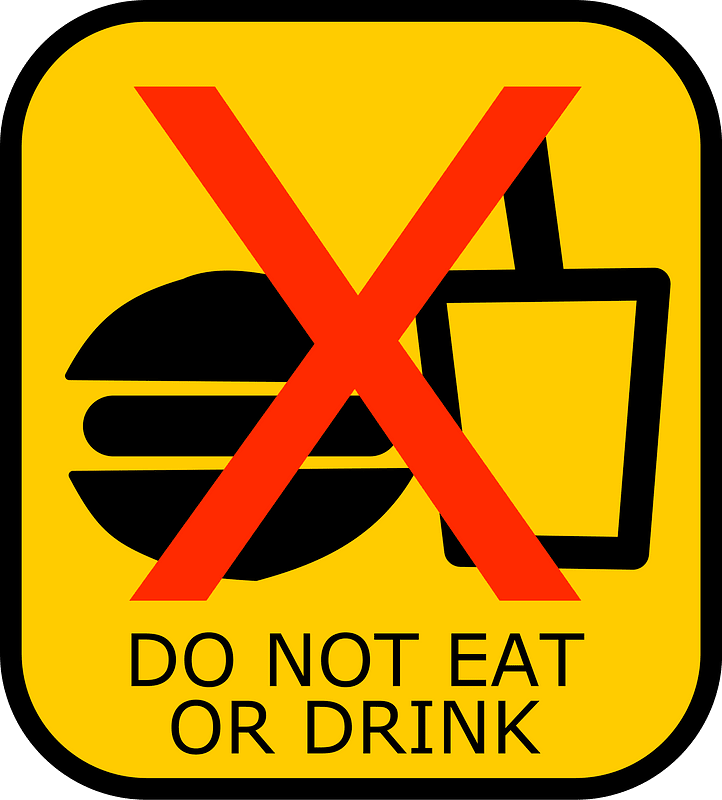Do Not Eat or Drink Sign clipart. Free download transparent .PNG Creazilla