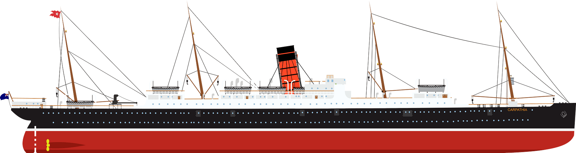 RMS Carpathia clipart. Free download transparent .PNG Creazilla
