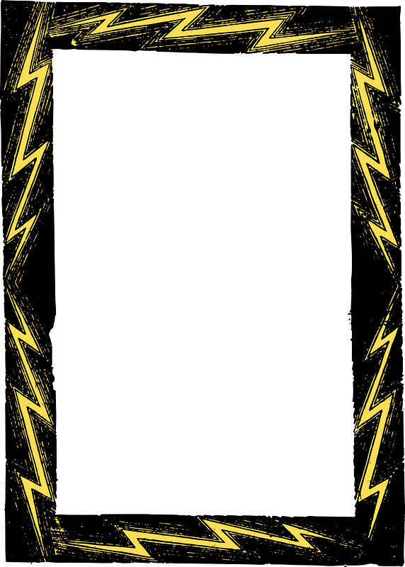 Lightning Frame clipart. Free download transparent .PNG Creazilla