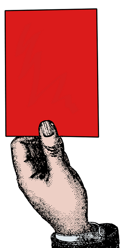 Red Card clipart