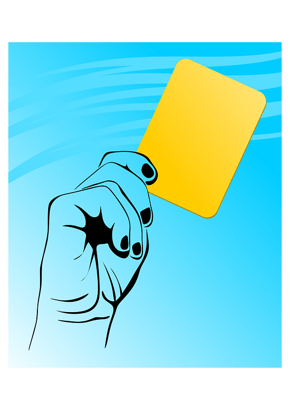 Yellow card 280120191 剪贴画