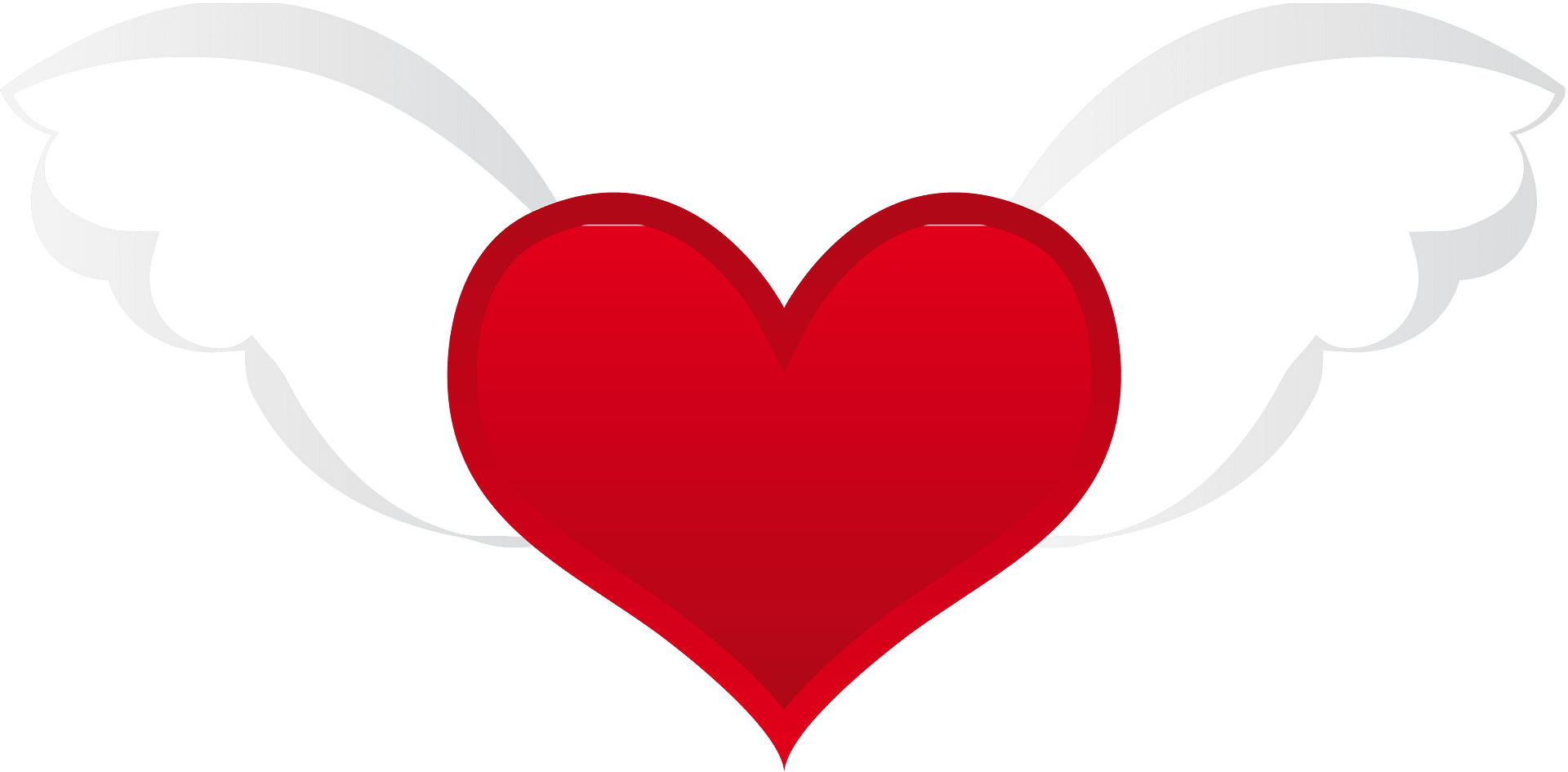 Angel Wings Heart Clipart
