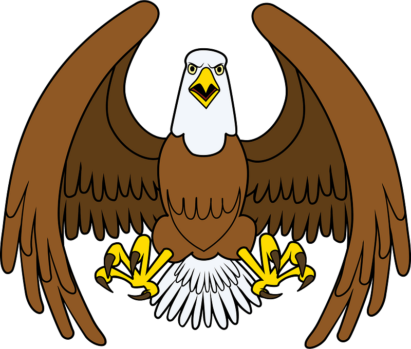 Bald eagle coat of arms clipart. Free download transparent .PNG Creazilla