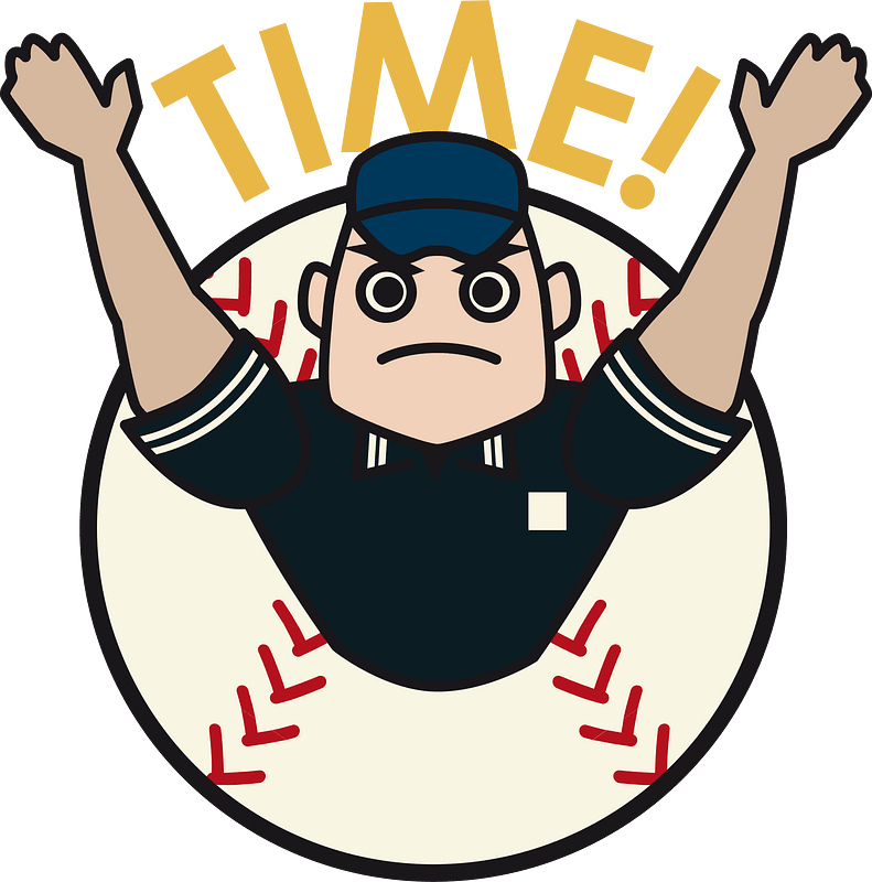 Baseball referee klipart