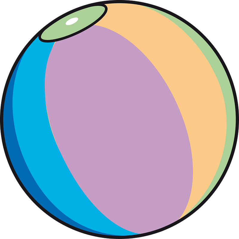 Beach ball clipart. Free download transparent .PNG Creazilla