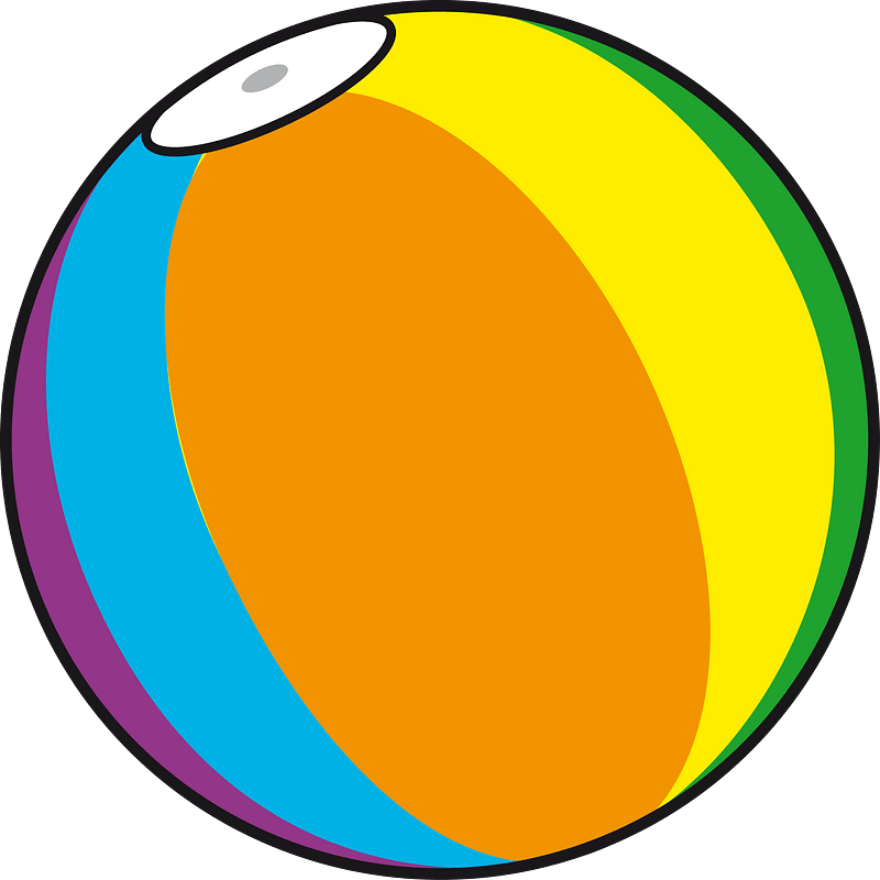 Beach ball clipart. Free download transparent .PNG Creazilla