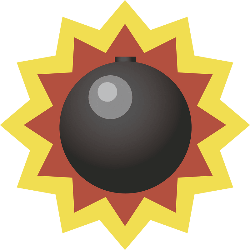 Bomb weapon clipart