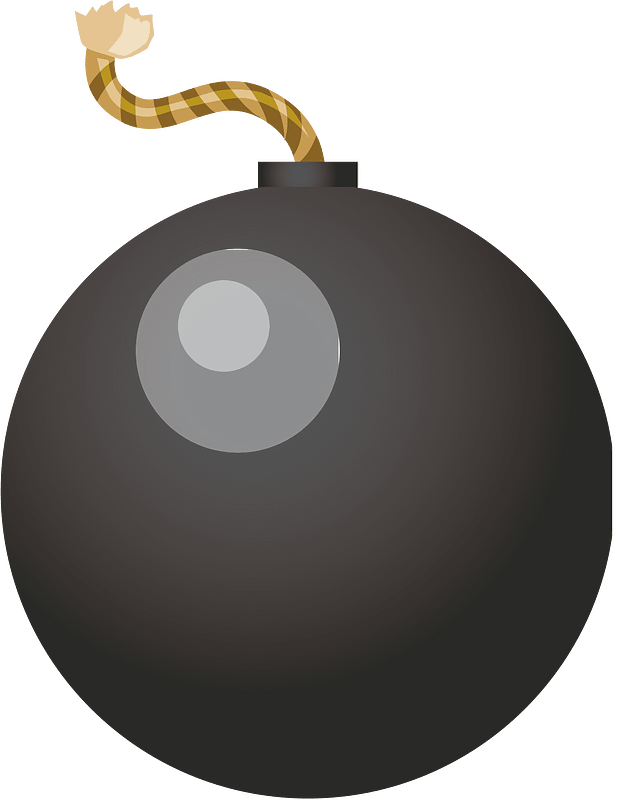 Bomb weapon clipart