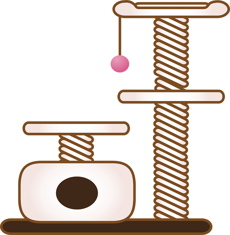 Cat tower clipart. Free download transparent .PNG Creazilla