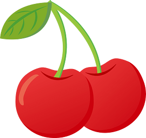Cherry fruit free vector clipart images on creazilla