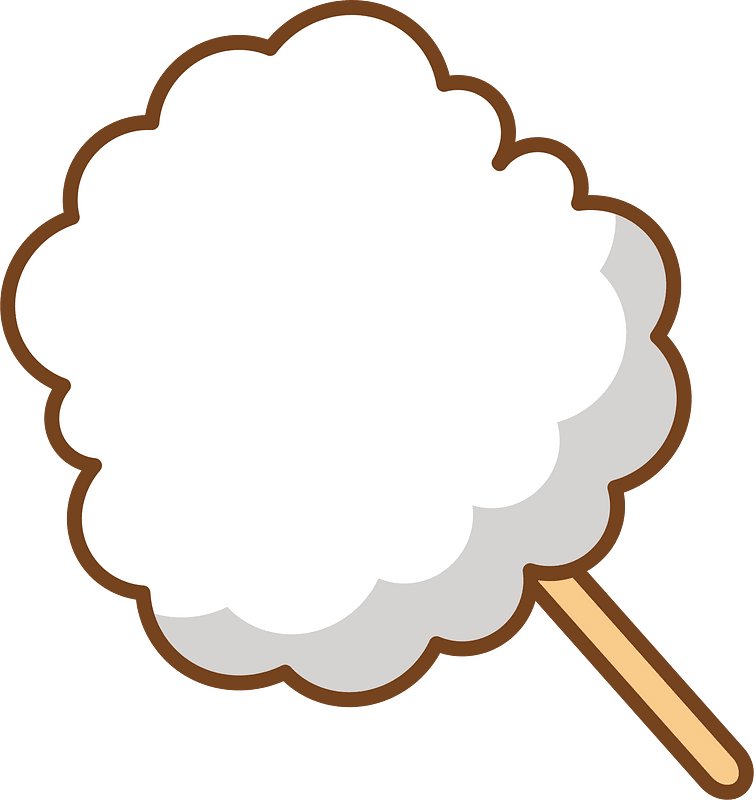 Cotton candy clipart. Free download transparent .PNG Creazilla