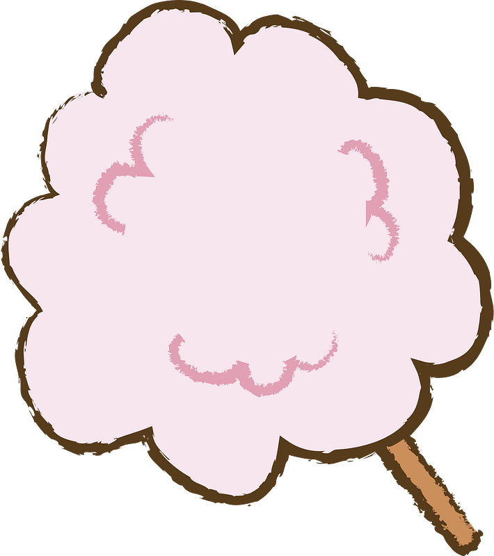 Cotton candy clipart. Free download transparent .PNG Creazilla