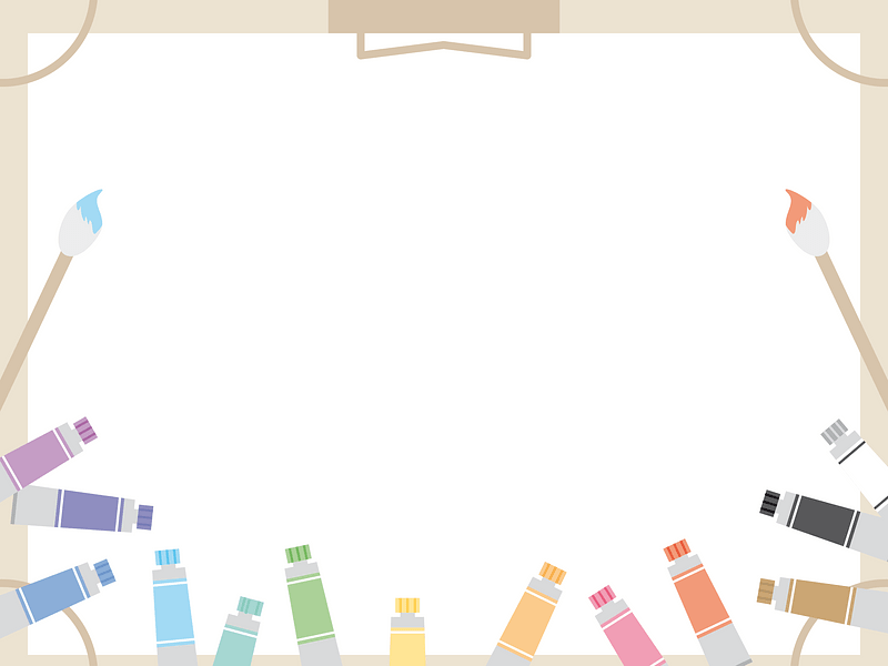 Drawing board paint frame clipart. Free download transparent .PNG