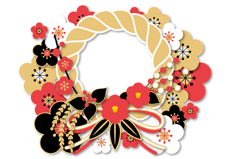 Couronne de fleurs clipart