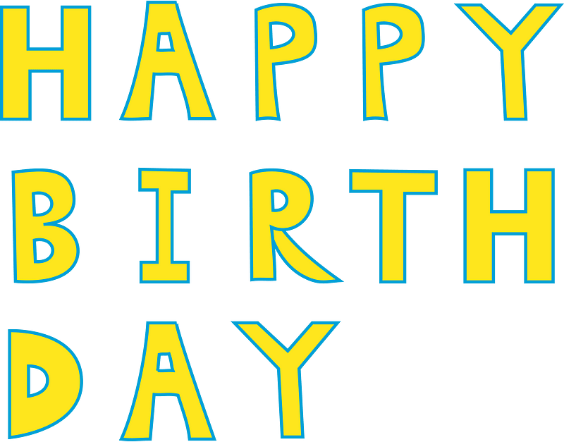 Happy birthday clipart