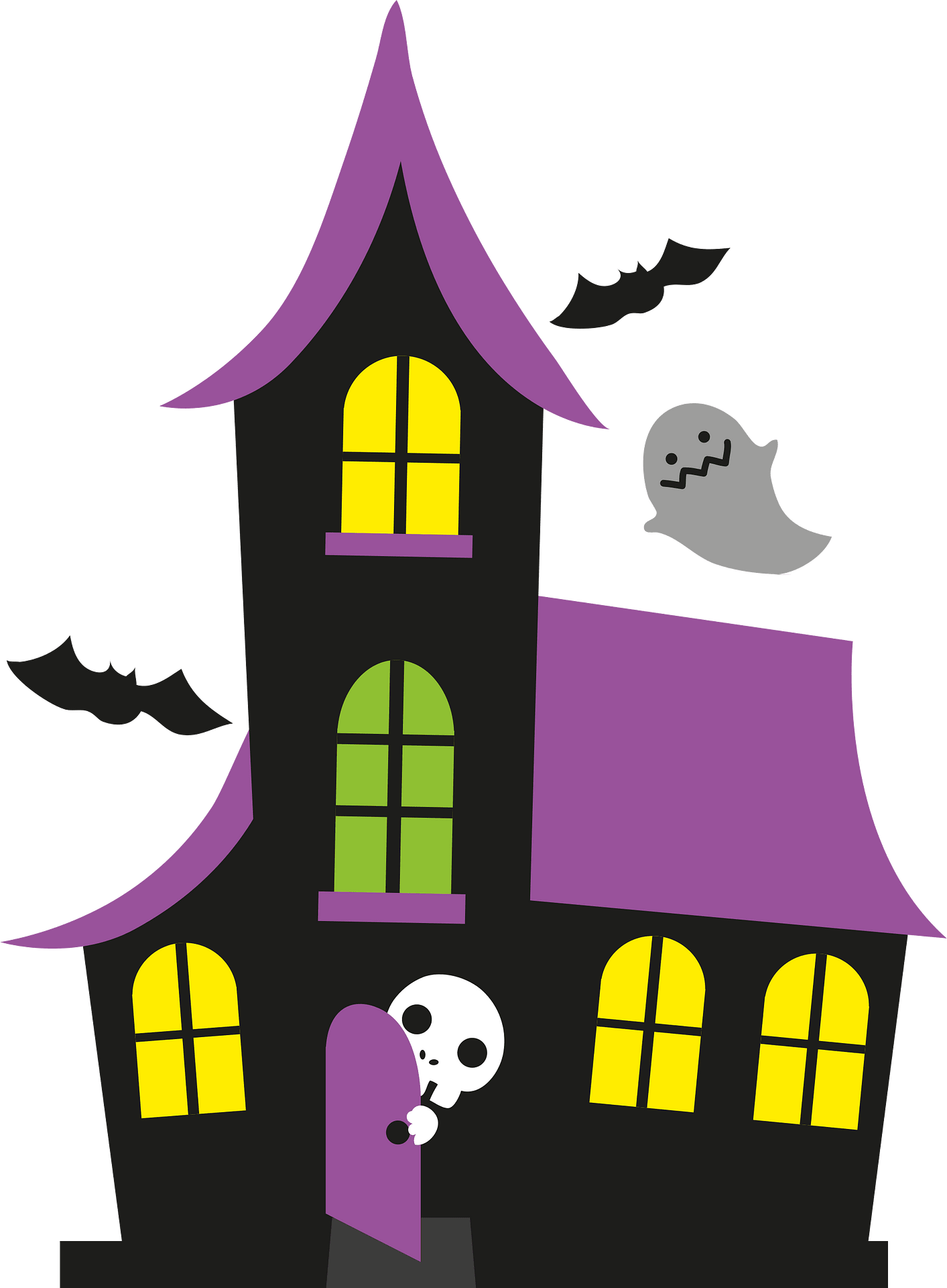 Haunted house clipart. Free download transparent .PNG Creazilla