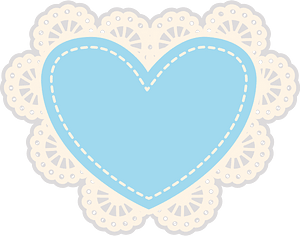 Heart lace frame clipart. Free download transparent .PNG | Creazilla