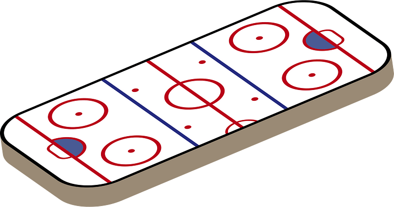 Campo da hockey su ghiaccio immagine clipart