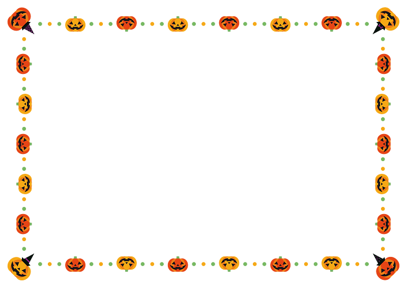 Jack o lantern frame immagine clipart