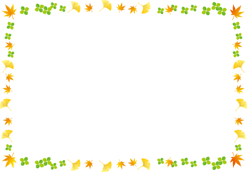 Leaves frame immagine clipart