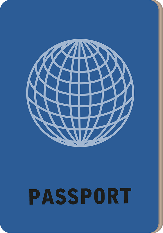 Passport travel clipart