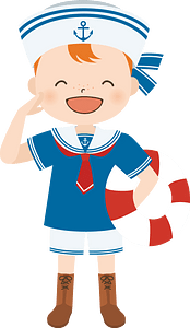 Sailor kids clipart