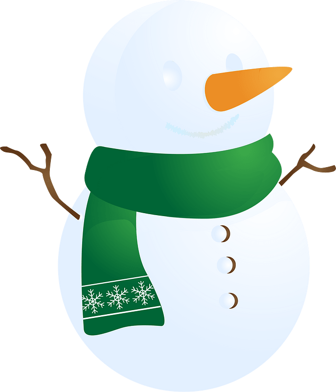 Snowman scarf clipart. Free download transparent .PNG Creazilla