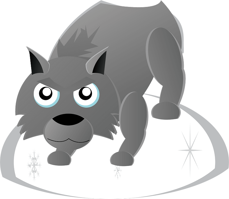 Lobo clipart. Dibujos animados descargar gratis. | Creazilla