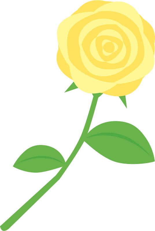 Yellow rose clipart. Free download transparent .PNG Creazilla