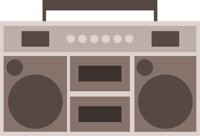 Ghettoblaster clipart. Free download transparent .PNG Creazilla
