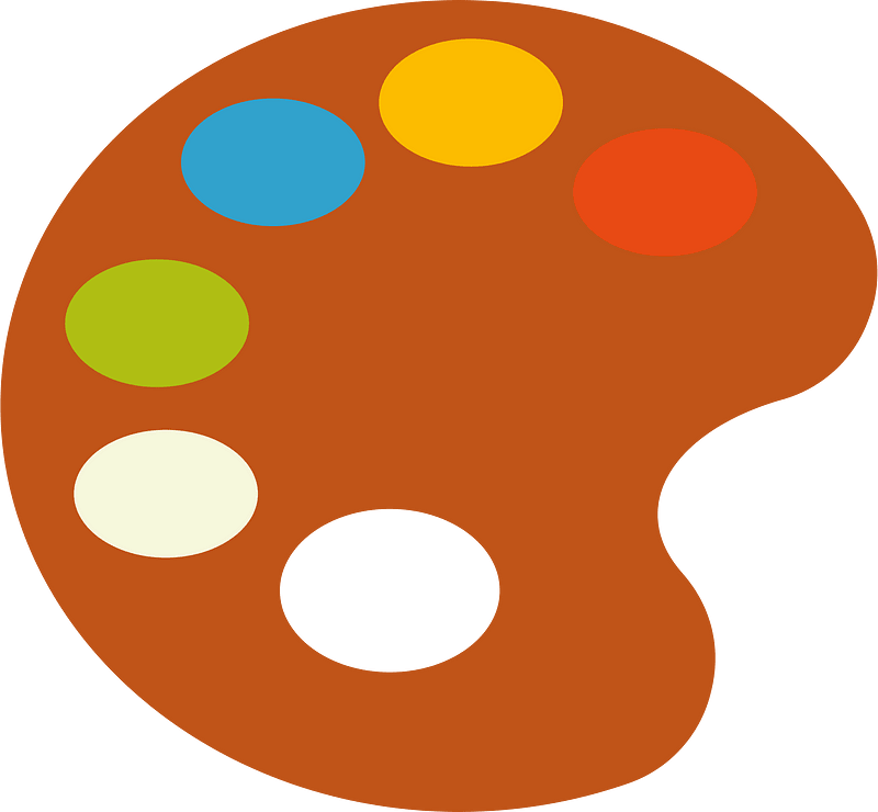 Paint palette clipart. Free download transparent .PNG Creazilla