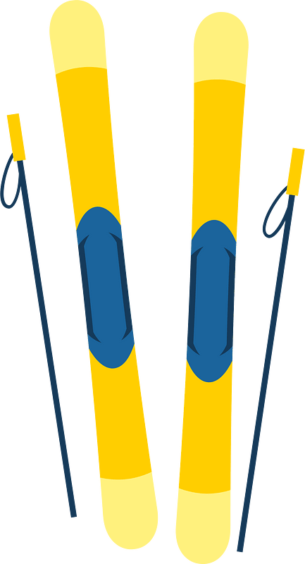 Skiing clipart