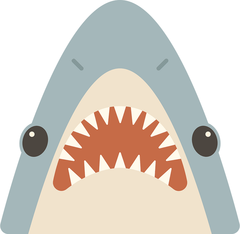 鯊魚嘴 clipart