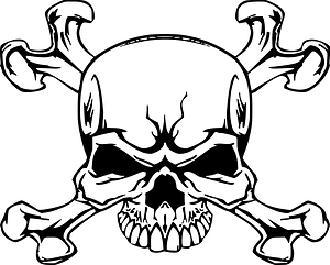 Skull 3 clipart