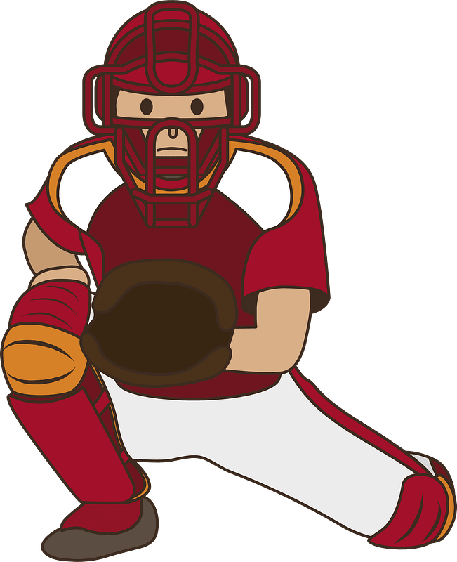 Baseball catcher clipart. Free download transparent .PNG Creazilla