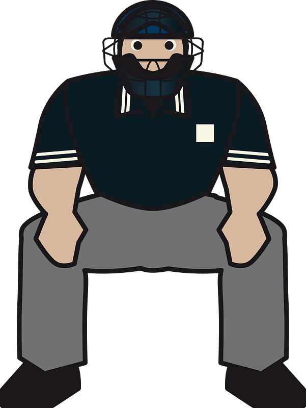 Клипарт Baseball referee