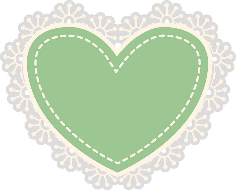 Heart lace clipart. Free download transparent .PNG Creazilla