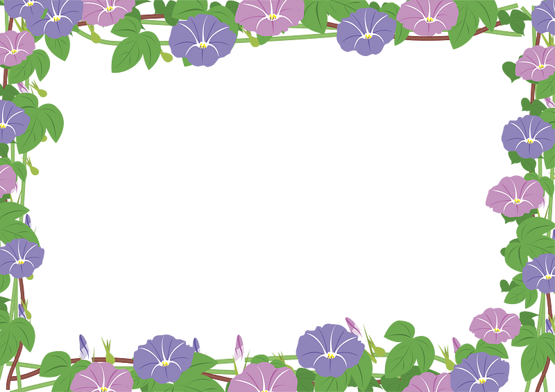 Morning glory frame clipart. Free download transparent .PNG Creazilla