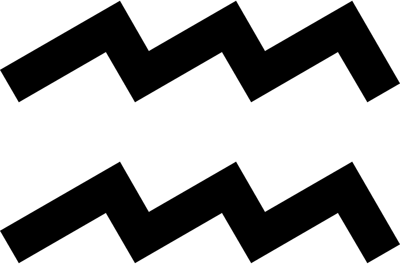 Aquarius sign clipart. Free download transparent .PNG Creazilla