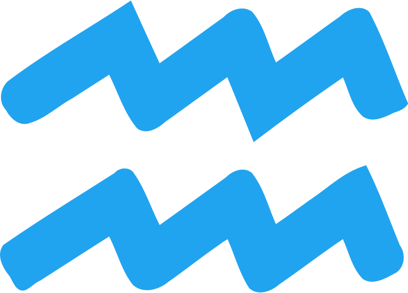 Aquarius sign clipart. Free download transparent .PNG Creazilla