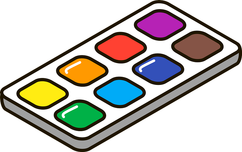 Aquarelleertechniek clipart